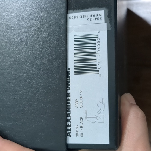 Alexander Wang Classic Chunky Heel Sandals 36.5 - Picture 13 of 14